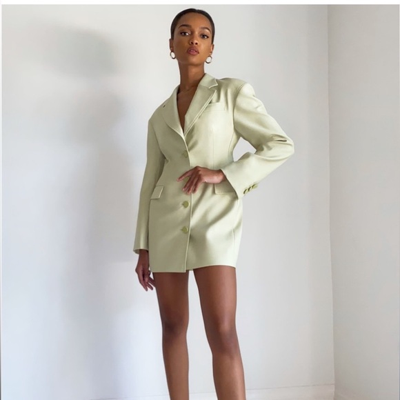 BABATON 1-01 Bodice Blazer Dress Wool 2 ARITZIA - Picture 2 of 3